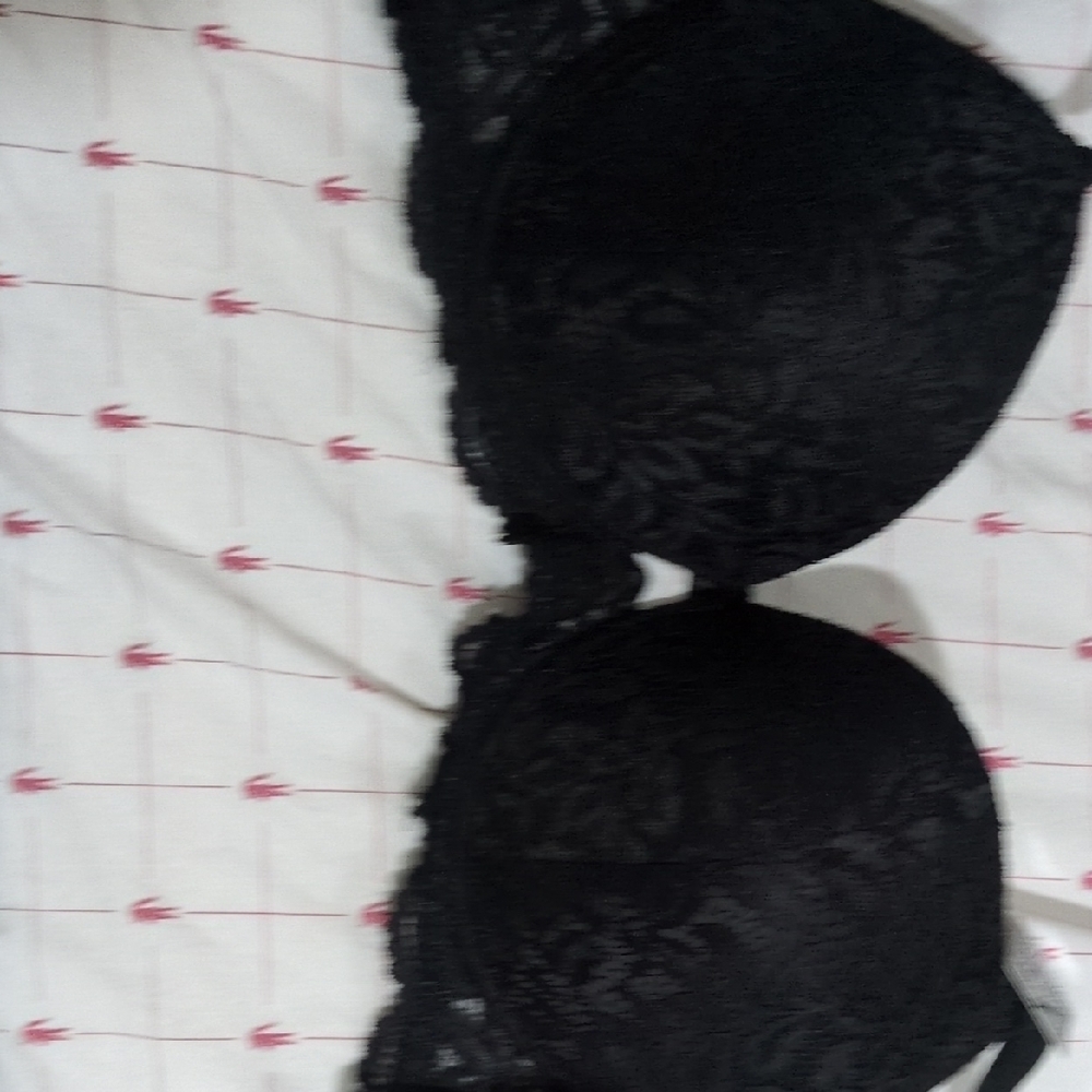 Kathy Ireland Elegant Black Lace Bra